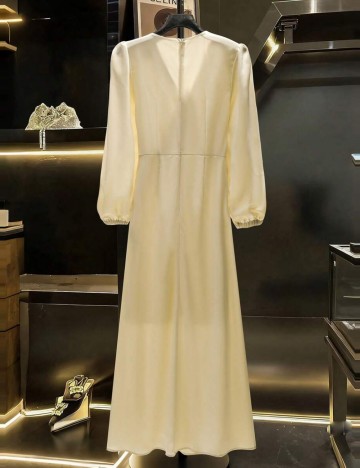 Rochie maxi Shein, crem