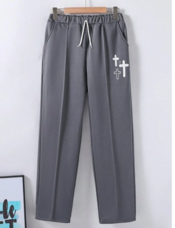 Pantaloni Shein, gri