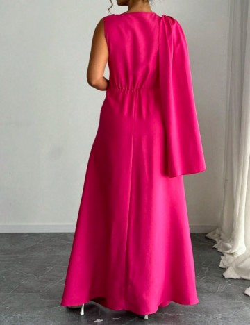 Rochie maxi Shein Curve+, roz