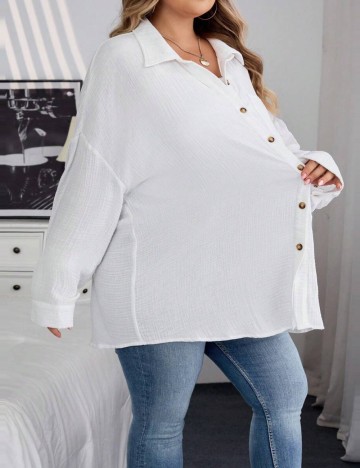 Cămașă Shein, alb