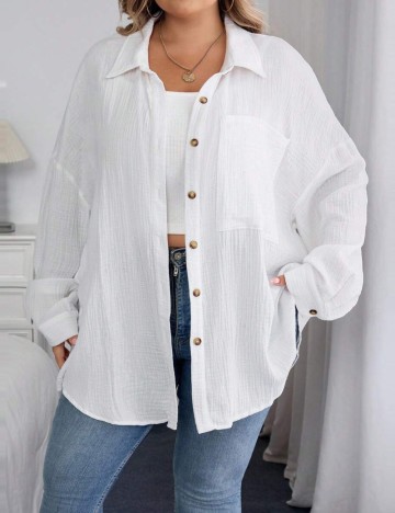 Cămașă Shein, alb