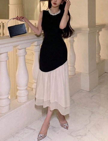 Rochie maxi Shein DAZY, mix culori