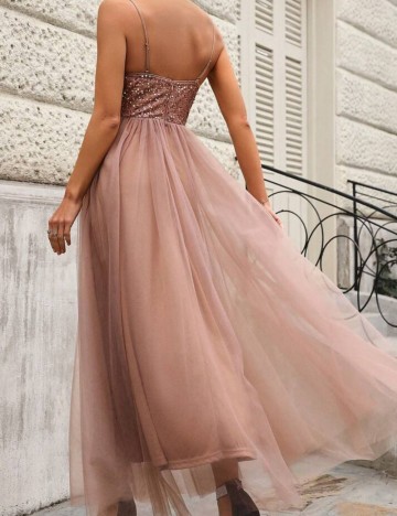 Rochie midi Shein, roz