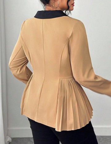 Cămașă Shein Curve+, maro