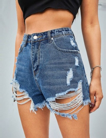 Pantaloni scurți Shein, albastru