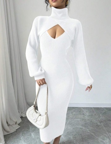 Rochie maxi Shein, alb