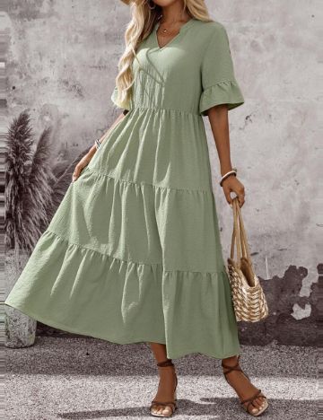 Rochie midi Shein, verde