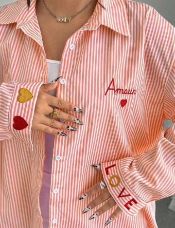 Cămașă Shein Curve+, mix culori