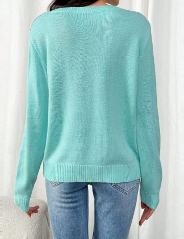 Pulover Shein, turcoaz