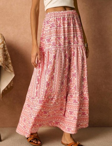 Fustă maxi Shein, mix culori