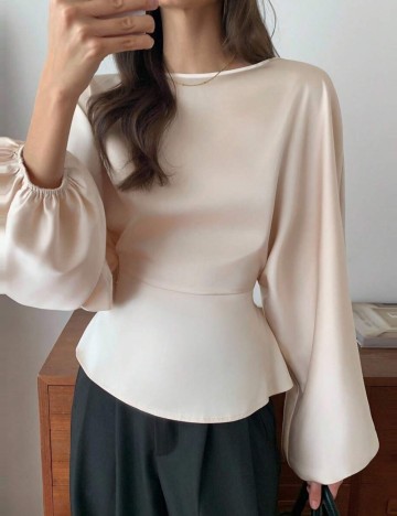 Cămașă Shein, crem