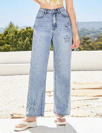 Jeans Shein, albastru