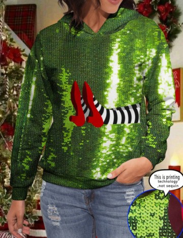 Hanorac Shein Curve+, verde