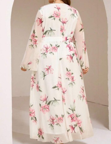 Rochie maxi Shein Curve+, mix culori