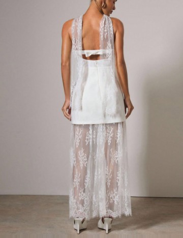 Rochie maxi Shein, alb