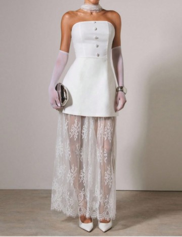 Rochie maxi Shein, alb