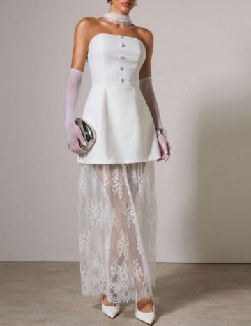 Rochie maxi Shein, alb