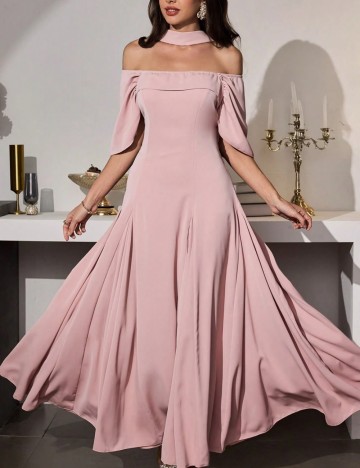 Rochie midi Shein, roz