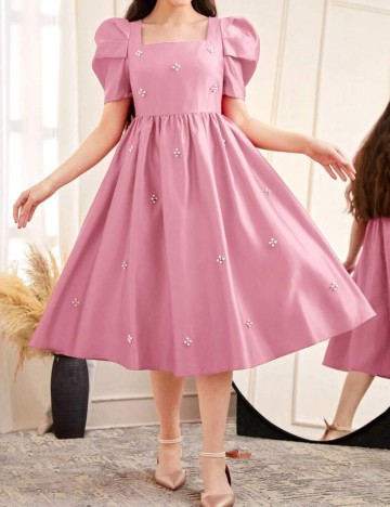 Rochie midi Shein, roz