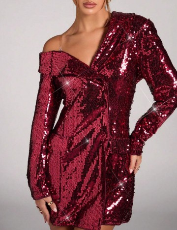 Rochie Tip Sacou Shein, roșu