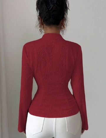 Cămașă Shein, vișiniu