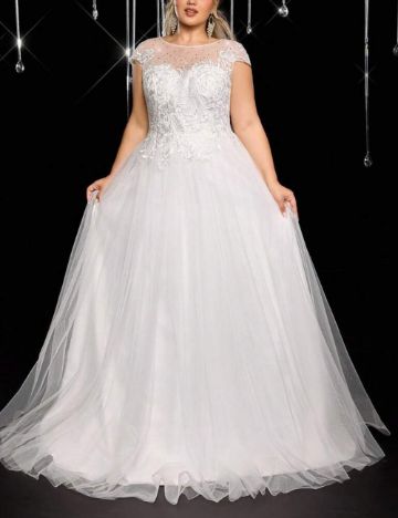 Rochie de ocazie și bridal Shein Curve+, alb