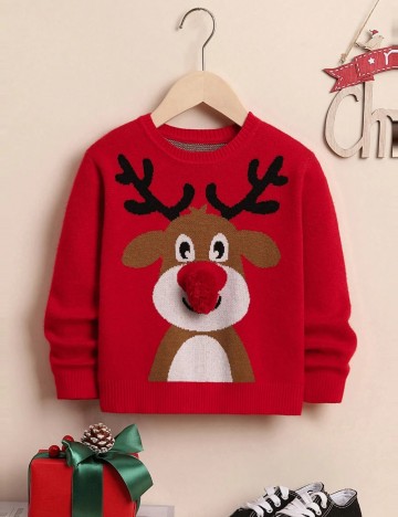 Pulover Shein, roșu