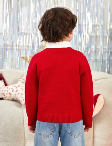 Pulover Shein, roșu