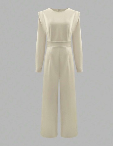 Salopetă lungă Shein, crem