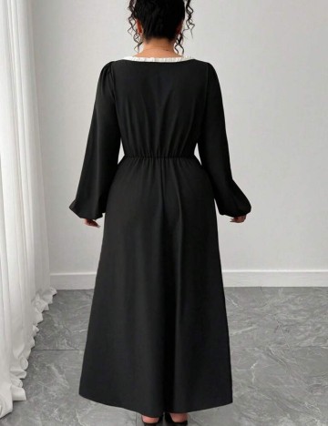 Rochie maxi Shein Curve+, negru