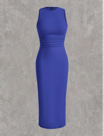 Rochie maxi Shein Curve+, albastru