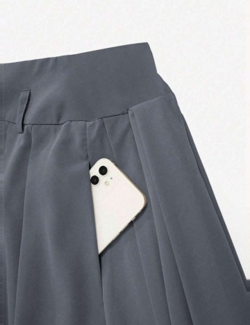 Fustă midi Shein, gri