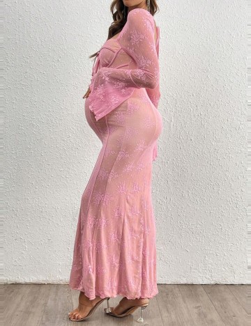 Rochie maxi Shein, roz