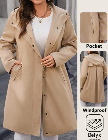 Trench Shein Curve+, bej
