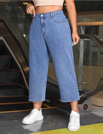 Jeans Shein Curve+, albastru