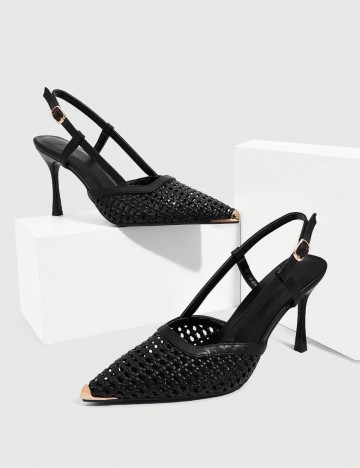 Pantofi cu toc Shein, negru