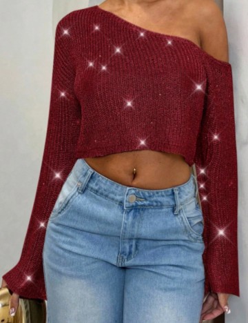 Bluză Shein, vișiniu