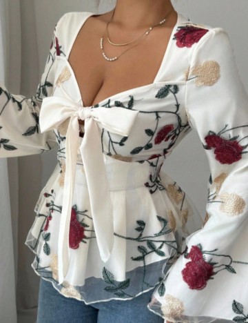 Cămașă Shein, crem