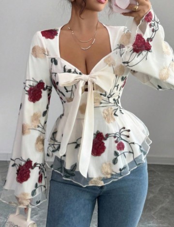 Cămașă Shein, crem