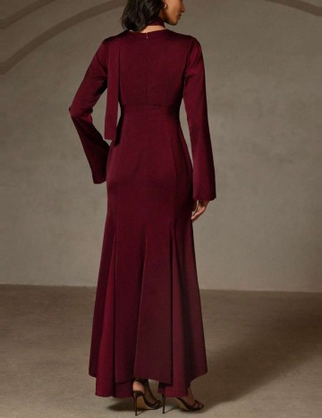 Rochie maxi Shein Aveloria, vișiniu