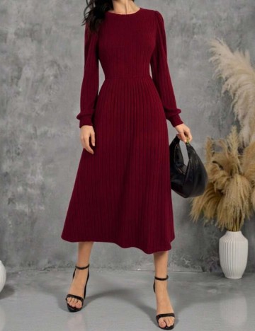 Rochie midi Shein, vișiniu