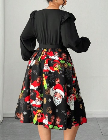 Rochie midi Shein Curve+, negru