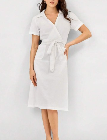 Rochie midi Shein, alb