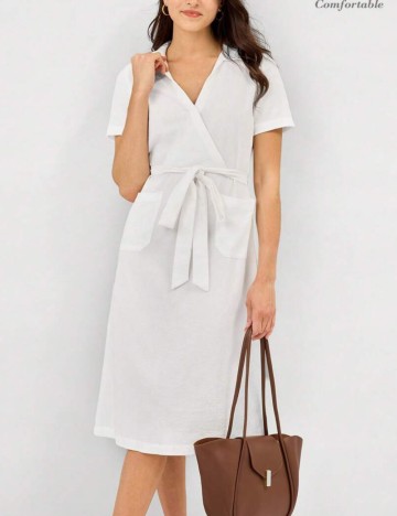 Rochie midi Shein, alb