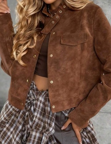 Jachetă Shein, maro