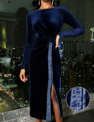 Rochie midi Shein, albastru