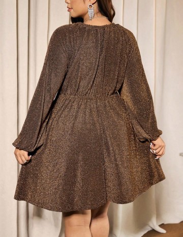 Rochie mini Shein Curve+, maro