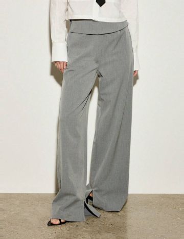 Pantaloni Shein AIIRZ, gri