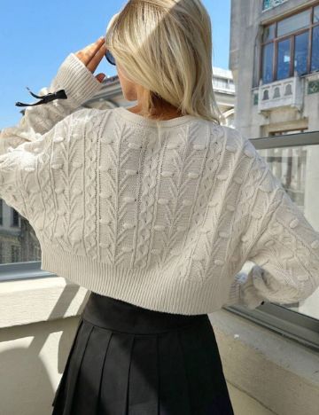 Cardigan Shein, crem