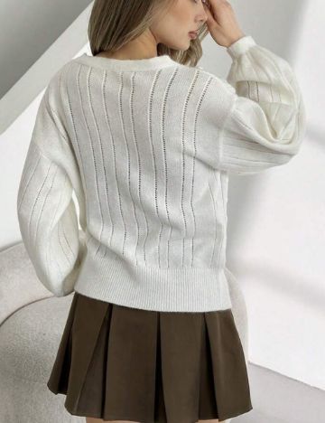 Cardigan Shein, crem